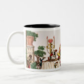 Gargantua bij zijn Little Supper, c.1800 Tweekleurige Koffiemok (Links)