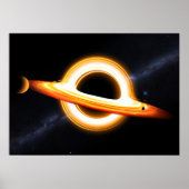 Gargantua - Black Hole and Milky Way #1 Poster (Voorkant)
