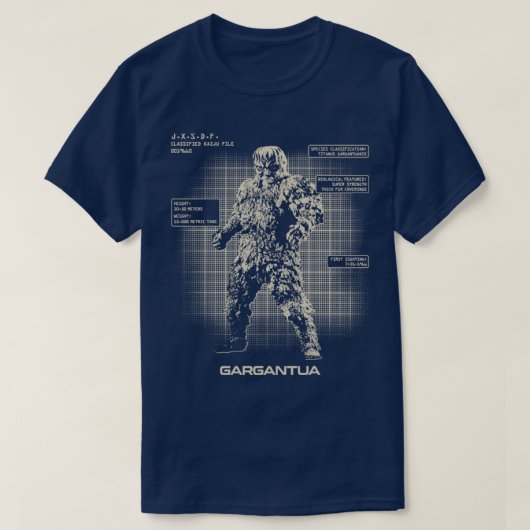 GARGANTUAS KAIJU BESTANDEN T-SHIRT (Design voorkant)