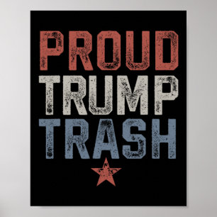 Garge Trump Afval Trump 2024 Vintage Trots op Trum Poster