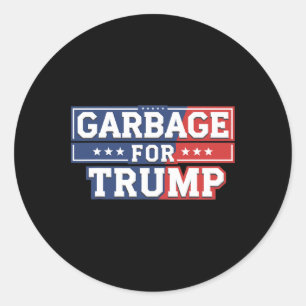 Garge Voor Trump 2024 Maak Amerika Groot Again T-s Ronde Sticker