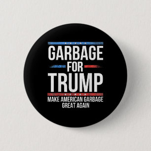 _garge Voor Trump Maak Amerikaanse Garge Groot Opn Ronde Button 5,7 Cm