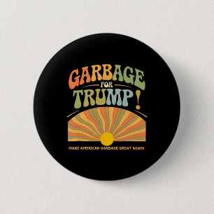 Garge Voor Trump Maak Amerikaanse Garge Weer Groot Ronde Button 5,7 Cm