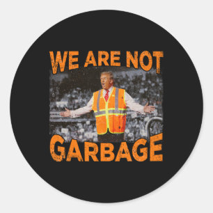 Garge voor Trump - We zijn niet Garge Vlag Mega 20 Ronde Sticker