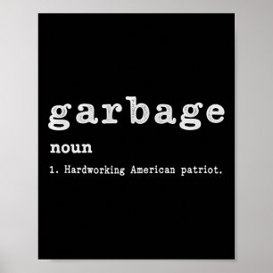 Garge zelfstandig naamwoord hardwerkende Amerikaan Poster