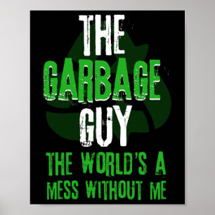 Gargetruck Recyclen afvalinzamelaar Earth Da Poster