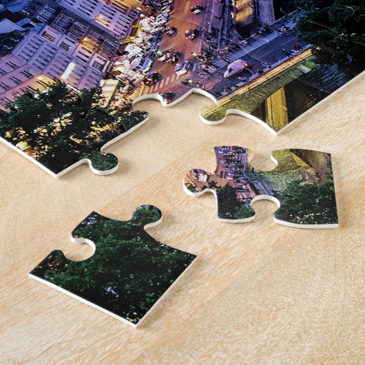 Gargolye verliest Parijs 's nachts Legpuzzel (Zijkant)