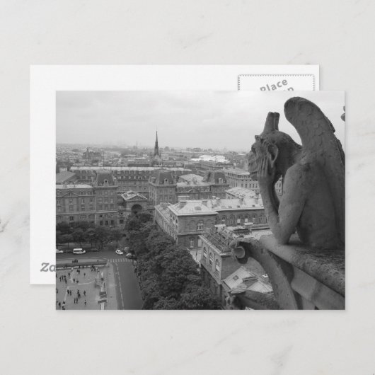 Gargouille 2 van Notre Dame Briefkaart (Voorkant / Achterkant)