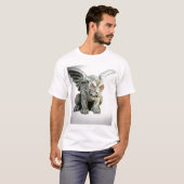 gargoyle1_wit/bruin t-shirt (Voorkant volledig)