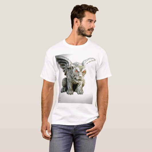 gargoyle1_wit/bruin t-shirt (Voorkant volledig)