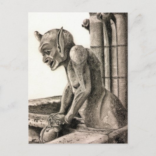 Gargoyle 2 briefkaart (Voorkant)
