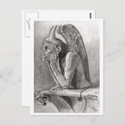 Gargoyle 3 briefkaart (Voorkant / Achterkant)