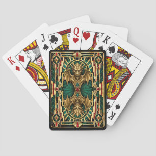 Gargoyle, Art Deco Mythisch Pokerkaarten
