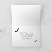 Gargoyle Bats Grappige Halloween Kaart (Binnen)