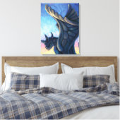 Gargoyle Bewaker Canvas Afdruk (Insitu (Slaapkamer))