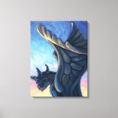 Gargoyle Bewaker Canvas Afdruk (Voorkant)