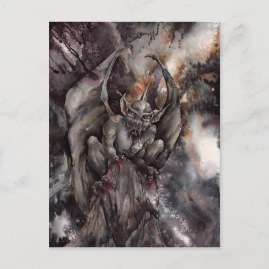 Gargoyle Briefkaart (Voorkant)
