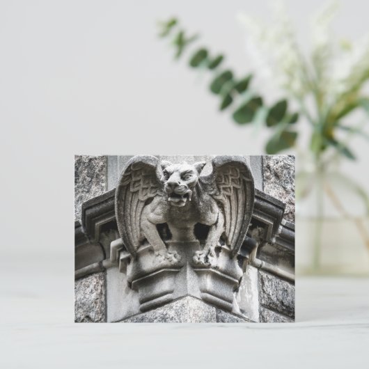 Gargoyle Briefkaart (Staand voorkant)