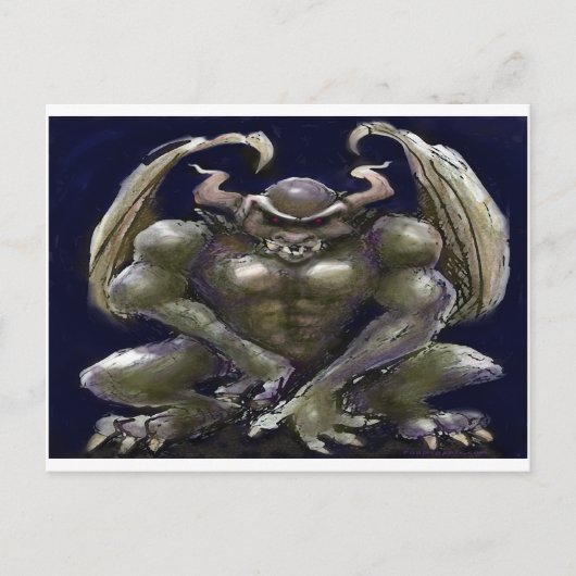 Gargoyle Briefkaart (Voorkant)