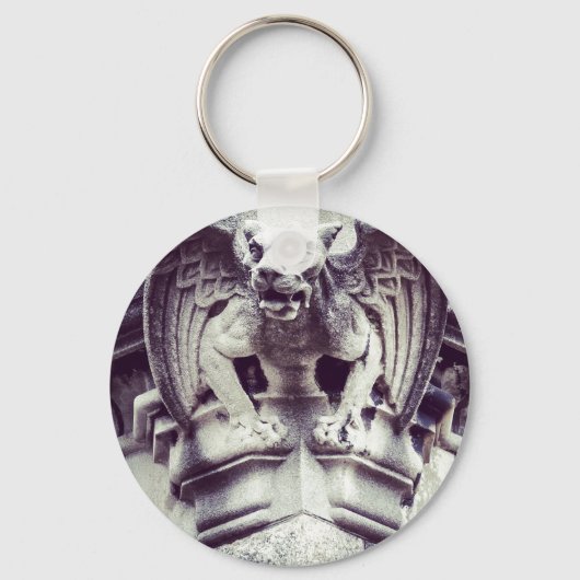 Gargoyle Button Sleutelhanger (Voorkant)
