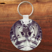 Gargoyle Button Sleutelhanger (Voorkant)