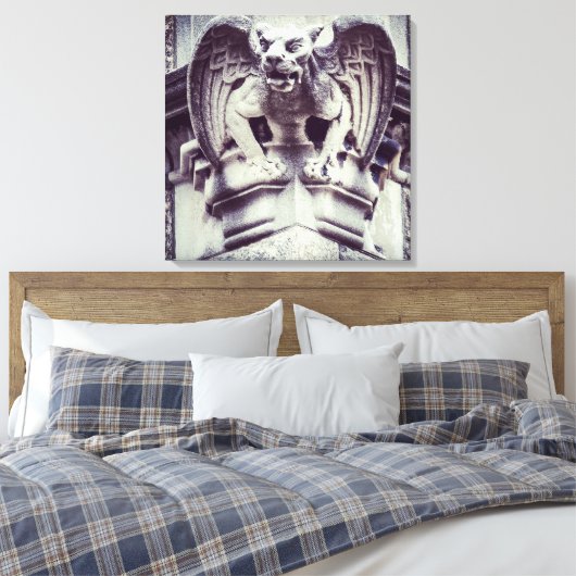 Gargoyle Canvas Afdruk (Insitu (Slaapkamer))