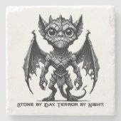 Gargoyle Demon Stone Magnet Stenen Onderzetter (Voorkant)