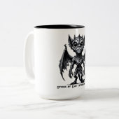 Gargoyle Demon Tweekleurige Koffiemok (Voorkant links)