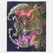 Gargoyle donkere Fae Fleece Deken (Voorkant)