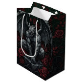 Gargoyle en Rozen Medium Cadeauzakje (Voorkant Gekanteld)