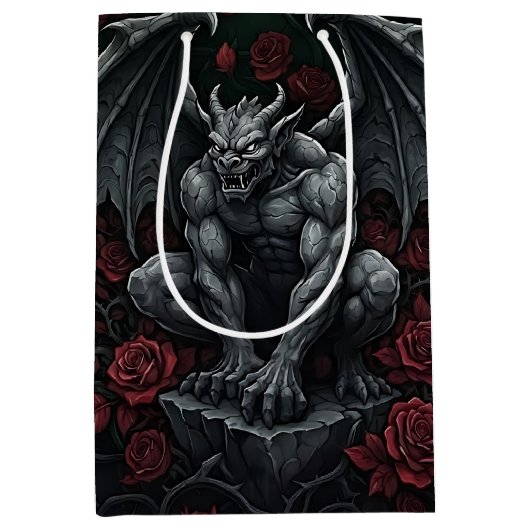 Gargoyle en Rozen Medium Cadeauzakje (Voorkant)