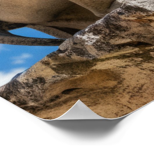 Gargoyle en wolken poster (Hoek)