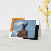 Gargoyle Funny Halloween Card Kaart (Gele Bloem)