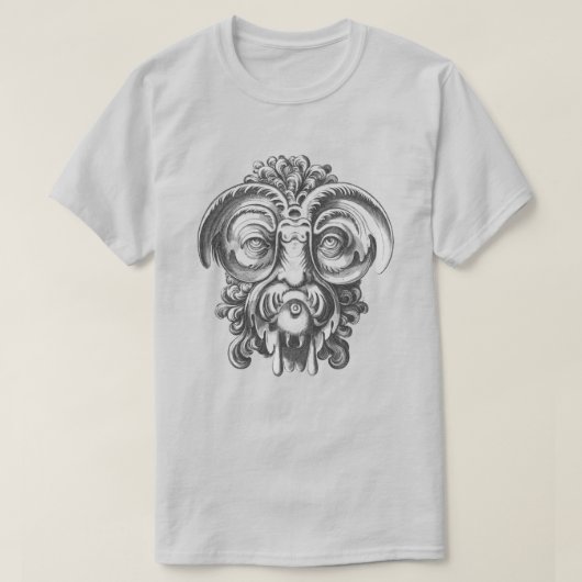 Gargoyle Gezicht T-Shirt (Design voorkant)