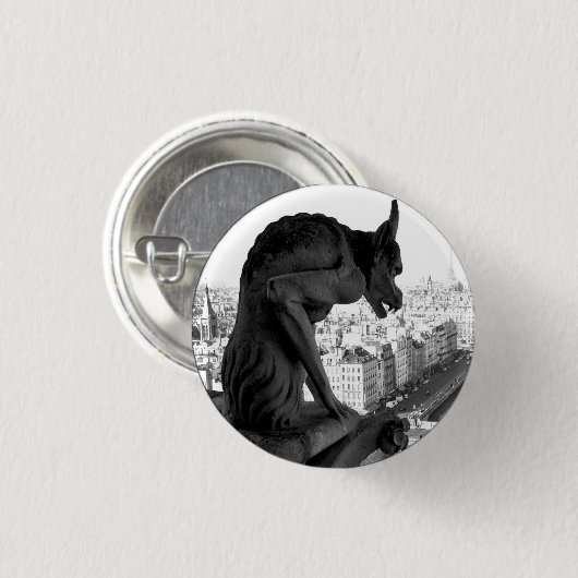 Gargoyle Gothic Button Pin (Voorkant /achterkant)
