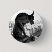 Gargoyle Gothic Button Pin (Voorkant)