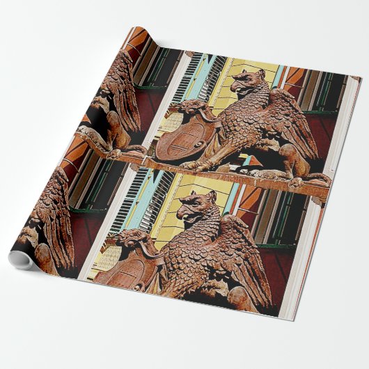 GARGOYLE GRIFFIN Wrapping Paper 2 Cadeaupapier (Uitgerold)
