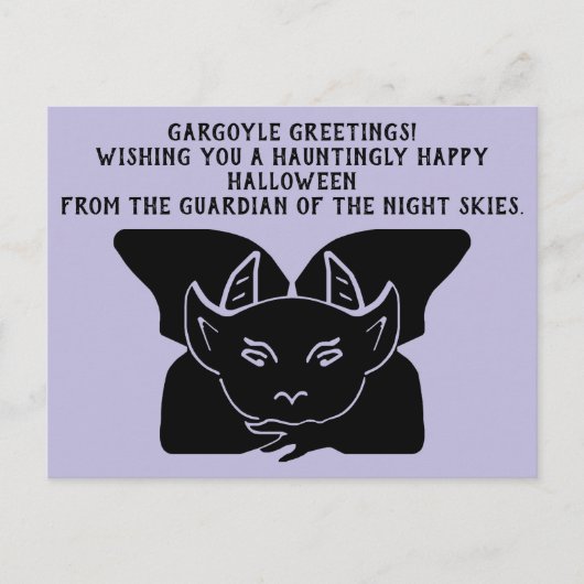 Gargoyle Groeten Briefkaart (Voorkant)