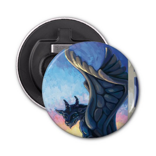 Gargoyle Guardian Button Flesopener (Voorkant)
