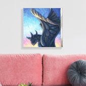 Gargoyle Guardian Canvas Afdruk (Insitu (Woonkamer))