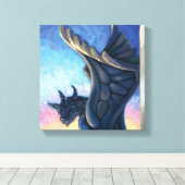 Gargoyle Guardian Canvas Afdruk (Insitu (Houten vloer))