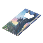 Gargoyle Guardian Creditkaart Flessenopener (Voorkant Gekanteld)