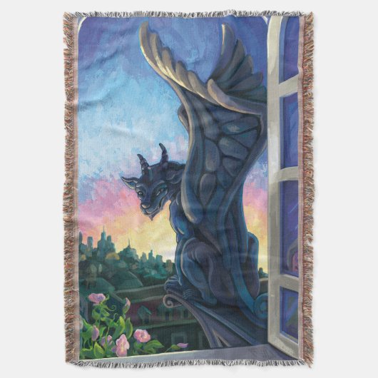 Gargoyle Guardian Deken (Voorkant Verticaal)