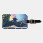 Gargoyle Guardian Fantasy Art Bagagelabel (Voorkant horizontaal)