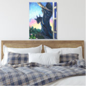 Gargoyle Guardian Fantasy Art Canvas Afdruk (Insitu (Slaapkamer))