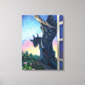Gargoyle Guardian Fantasy Art Canvas Afdruk (Voorkant)