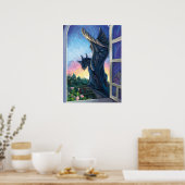 Gargoyle Guardian Fantasy Art Poster (Keuken)