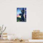 Gargoyle Guardian Fantasy Art Poster (Keuken)