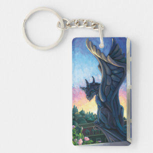 Gargoyle Guardian Fantasy Art Sleutelhanger