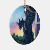 Gargoyle Guardian Keramisch Ornament (Rechts)